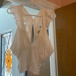 White tank from Anthropologie